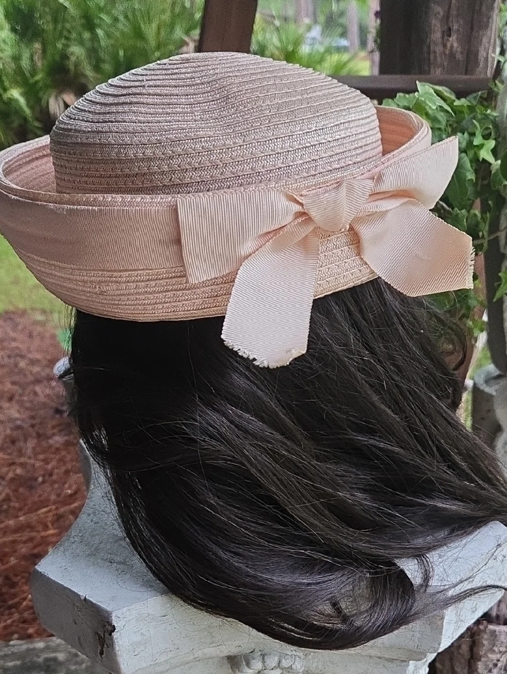 Fisk Chicago Pink Pill Box Vintage Hat With Bow Accent - Picture 5 of 9
